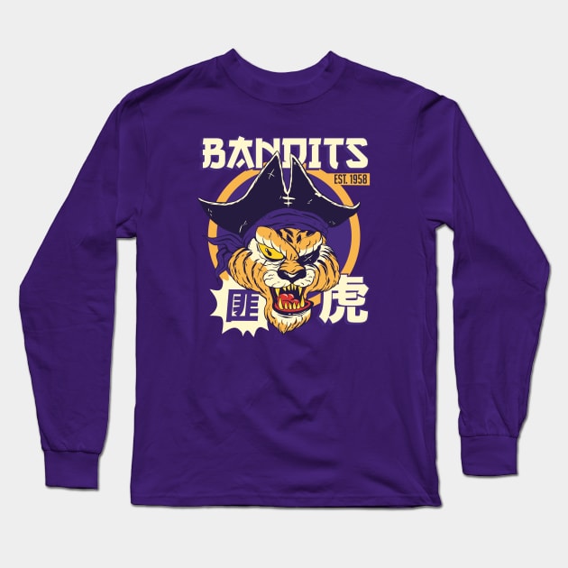 Vintage Chinese Bandits, Established 1958 Long Sleeve T-Shirt by SLAG_Creative